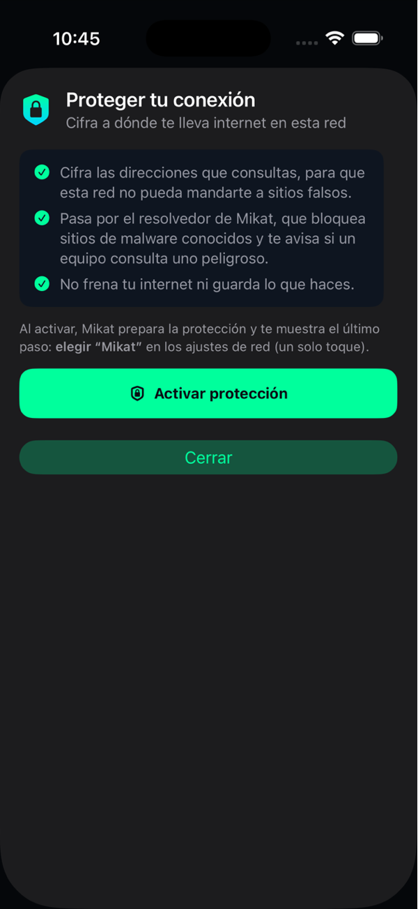 Proteger tu conexión en iPhone: bloquea sitios peligrosos y no guarda lo que haces