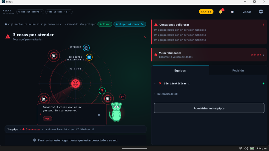 Mikat en Windows: radar, conexiones peligrosas y tres vulnerabilidades encontradas