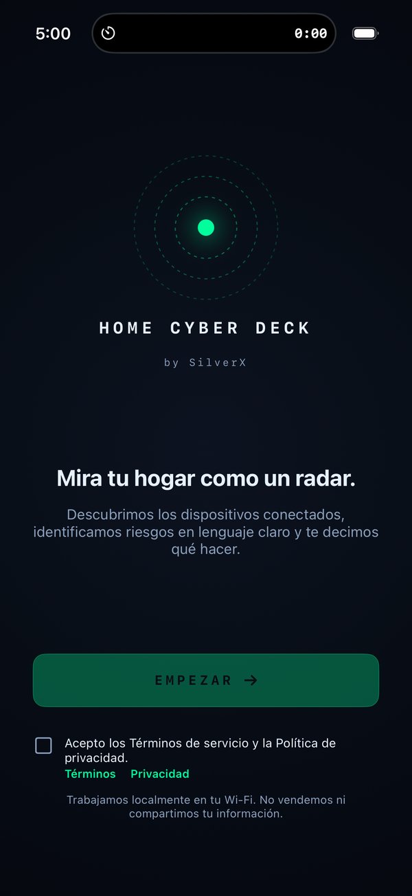 Home Cyber Deck con un radar de la red WiFi del hogar